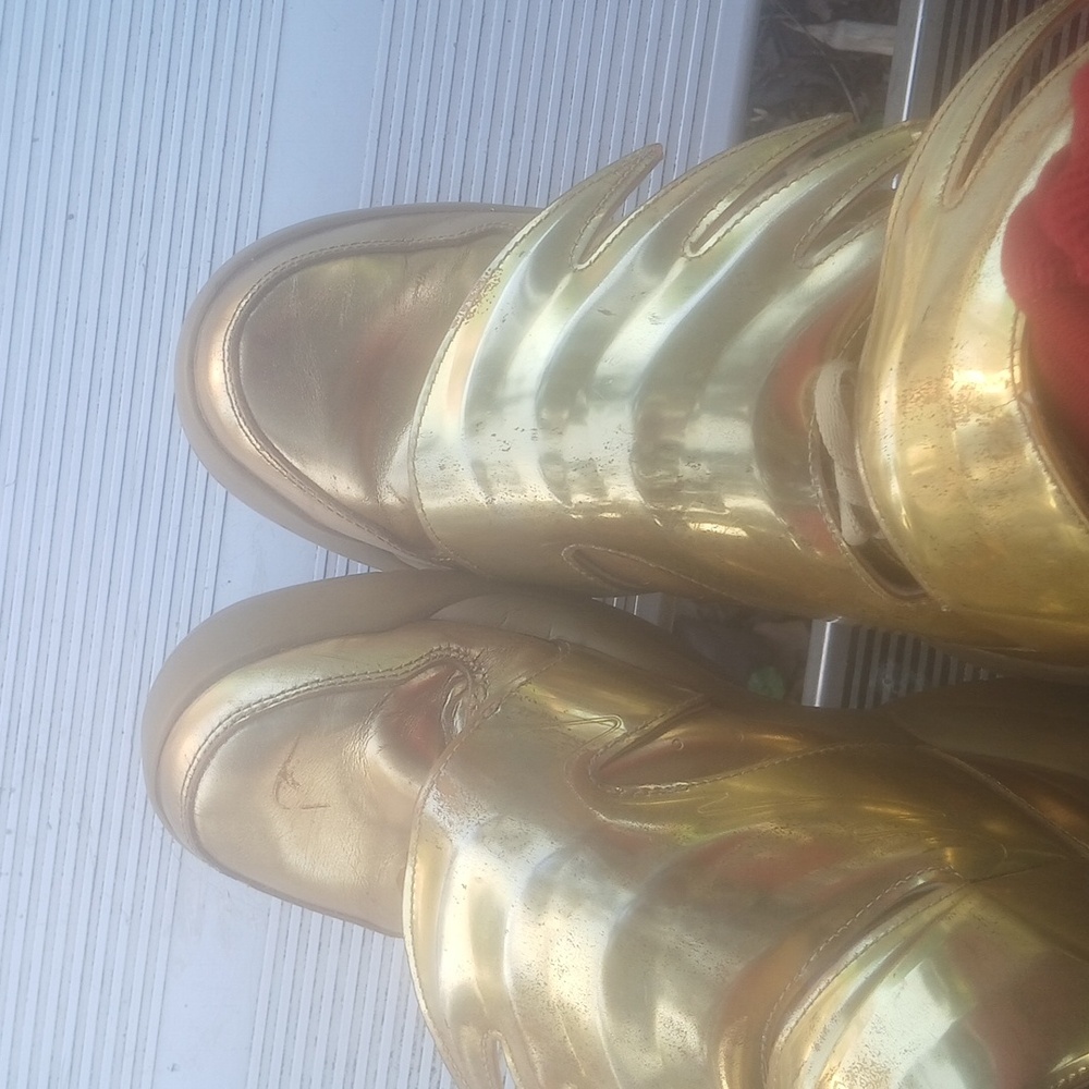 Jeremy Scott 3.0 Gold High-Top Sneakers